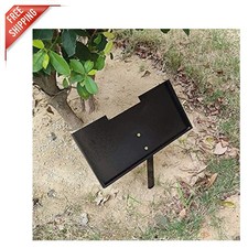 Elegant Grave Marker Stand for 12"x6" Stones - Durable Steel Display