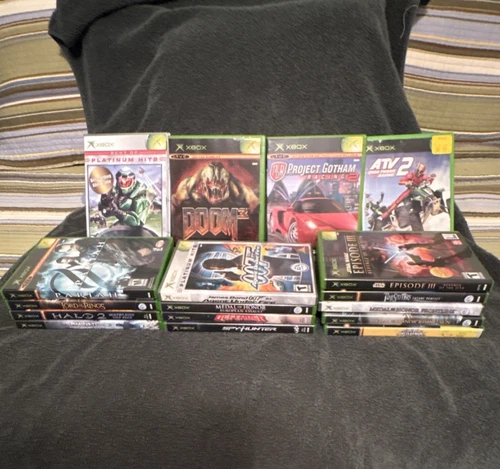 New ListingMicrosoft Xbox Platinum Hits Game Lot: Halo 2, Doom 3, Project Gotham Racing 2