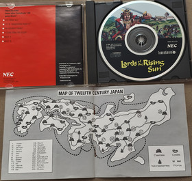 Lords of the Rising Sun w/MAP - TurboGrafx 16 CD TurboDuo - Complete CIB Tested
