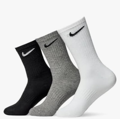 Nike Everyday Lightweight Crew Unisex Adult Ankle Socks 3 Pairs Small NEW