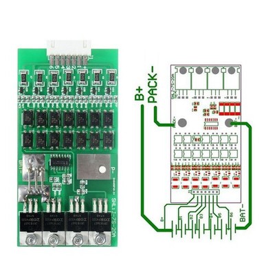 7s Cells 24V 20A W/Balancing Li-ion Lithium Battery BMS Protection Board L