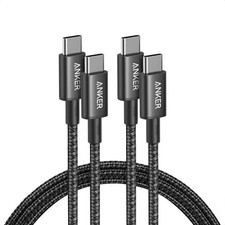 Anker USB C to USB C Cable, 2-Pack 6 FT 1.8 m Type C 100W Charger 6ft Black