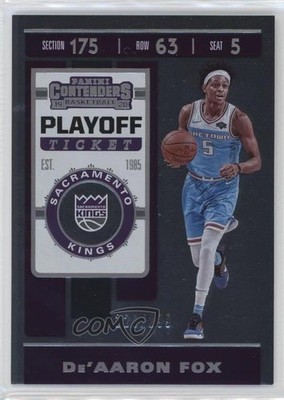 2019-20 Panini Contenders Playoff Ticket 120/199 De'Aaron Fox #22 0s55