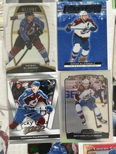 NATHAN MACKINNON/COLORADO AVS 16 CARD LOT!WHITE RAINBOW,MAKAR CANVAS,SCRIPTS+