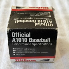 Vtg WILSON Official A1010 Major League hand sewn BASEBALL+original box - unused