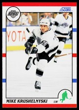 Mike Krushelnyski, 1990-91 Score American, #227, Los Angeles Kings,
