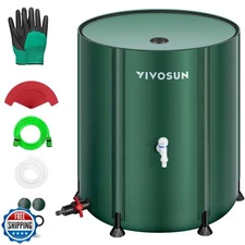 VIVOSUN Collapsible Rain Barrel, 132 Gallon Water Storage Tank wi
