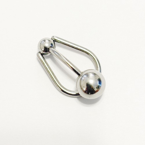 TEAR DROP SIMPLY BEAUTIFUL 14g 10mm L, 6 & 8mm Balls Surgical Steel VCH Barbell. - Picture 6 of 15