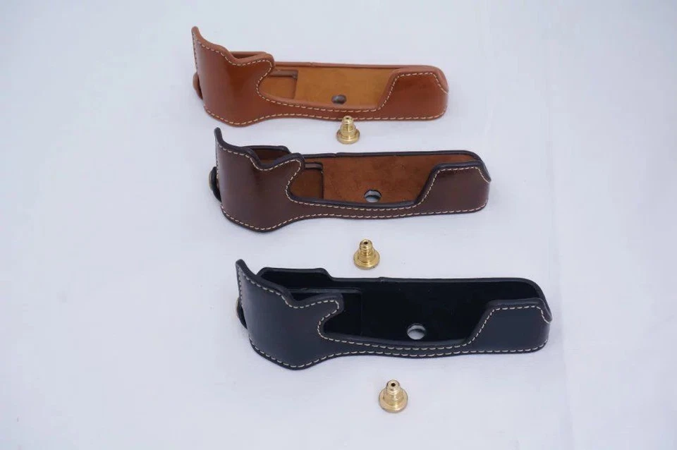 Pu Leather case cover bag for Olympus OM-D EM5 II M2 half Bottom - Image 2 of 4