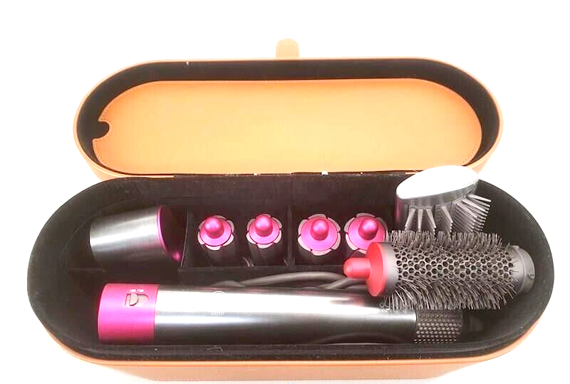 Dyson Airwrap Complete Hair Styler Set - Nickel/Fuchsia | eBay
