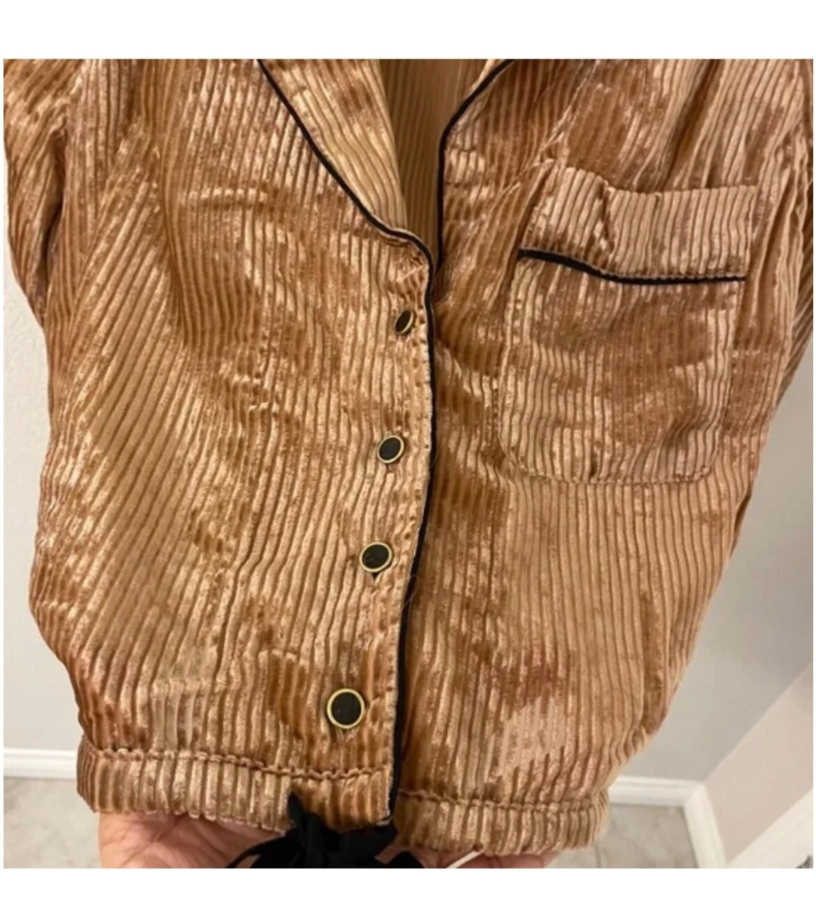 FREE PEOPLE Lightweight Button Down Jacket Champa… - image 9