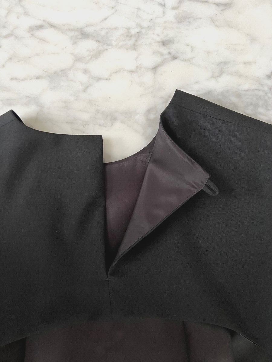 COMME DES GARCONS - NOIR KEI NINOMIYA BLACK WOOL PLEATED