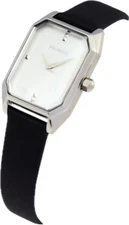*New/Sealed* 'Artemis' Bolvaint Paris Ladies' Watch Silver & Black-Retail $1500