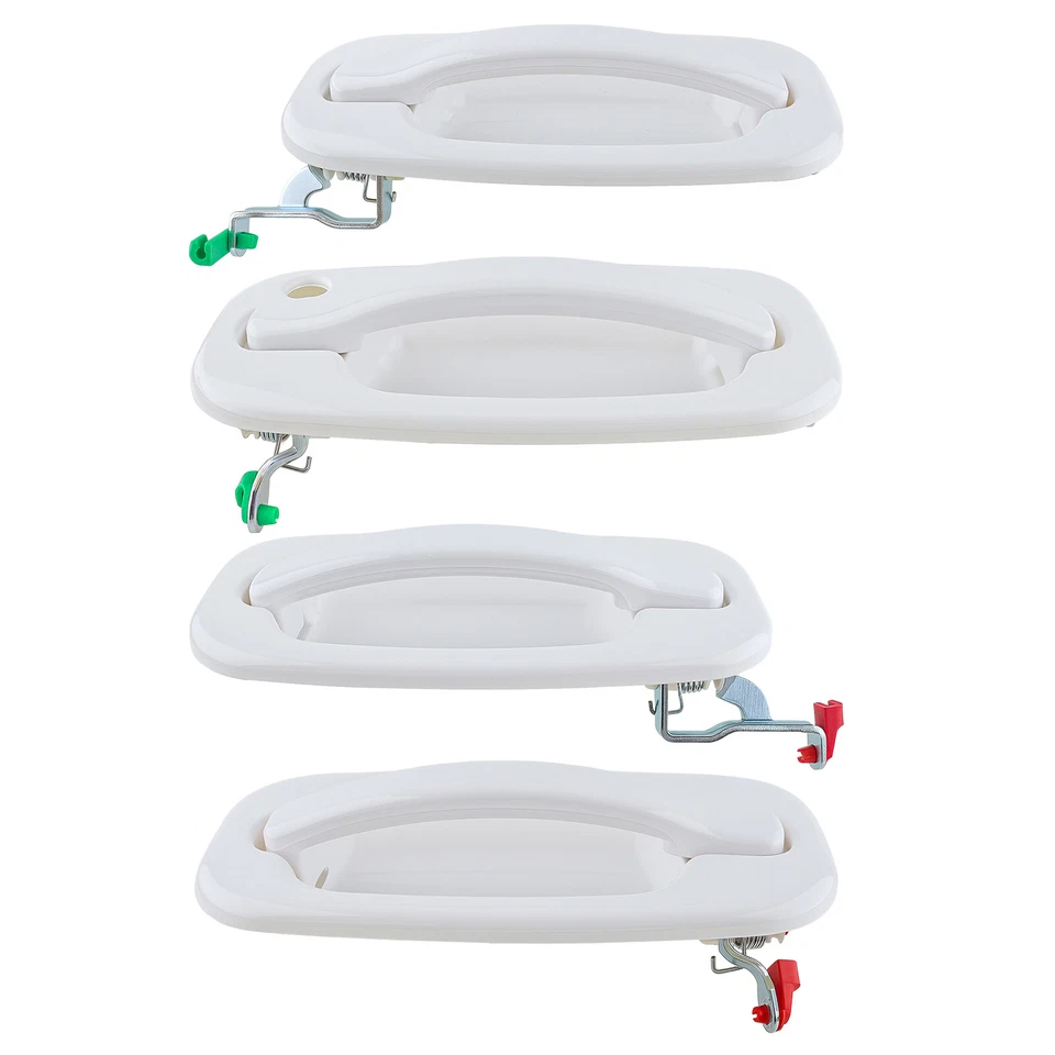 Exterior White Door Handle 4pcs / Set For 1999-2007 Chevy Silverado GMC Sierra - Image 4 of 4