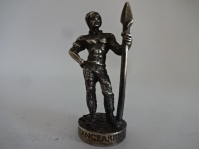 Sammelfigur aus Metall '' Gallier '' Lancearius '' Altsilber