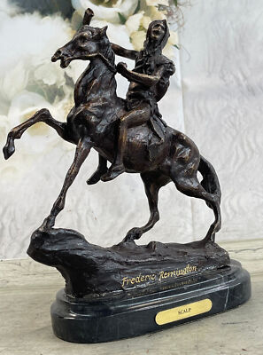 Frederic Remington Bronze Statue, The Scalp, fourth sculpture