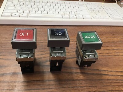 Matsushita C25-1a1b Pushbutton OFF, ON, INCH Switch Operator AC7410 250V (TA24MS