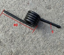 2 pièces ressort de torsion à ressort en forme 5*35*5mm 180° diamètre fil 5mm