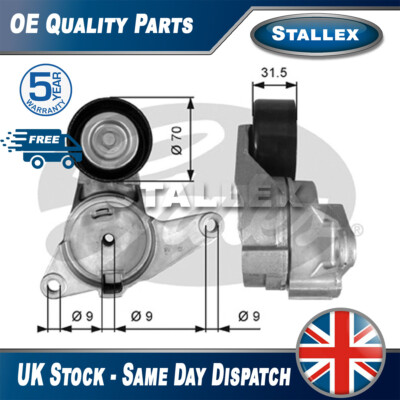 Fits Brera Spider Vectra Insignia 9-3 + Other Models Tensioner Pulley Stallex