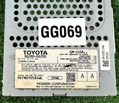 Lexus ES350 2016-2020 radio stereo pioneer Amplifier 86280-06200
