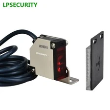 Infrared Garage Door Gate Opener Beam Reflective Photoelectric Sensor 12-24V DC