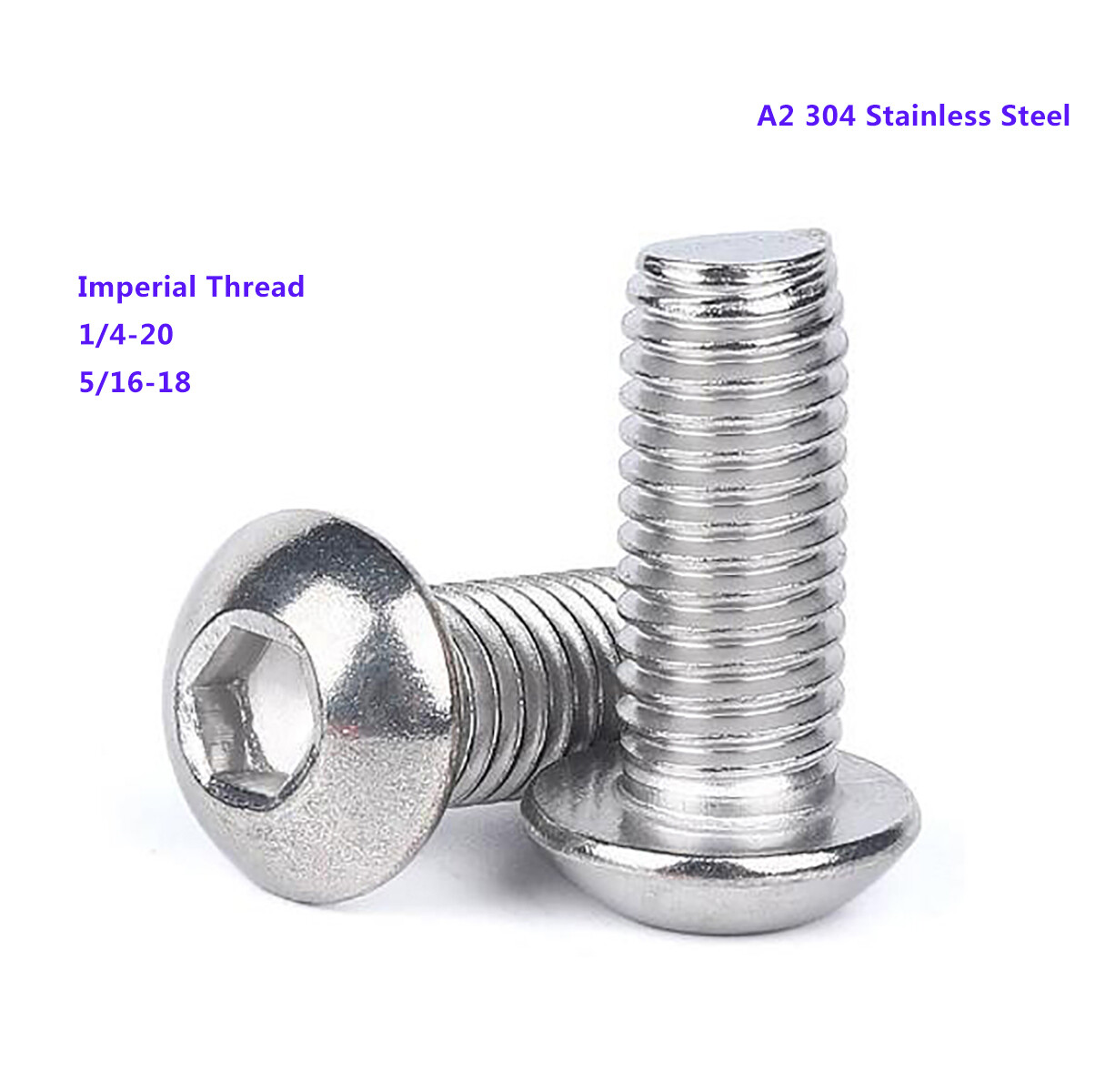 imperial-1-4-5-16-button-head-allen-hex-socket-screw-bolts-a2-304