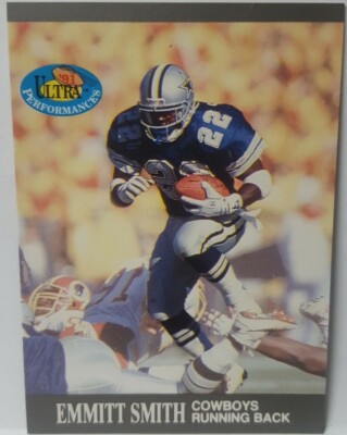 1991 Fleer Ultra Performance Insert #1 of 10 Emmitt Smith Football