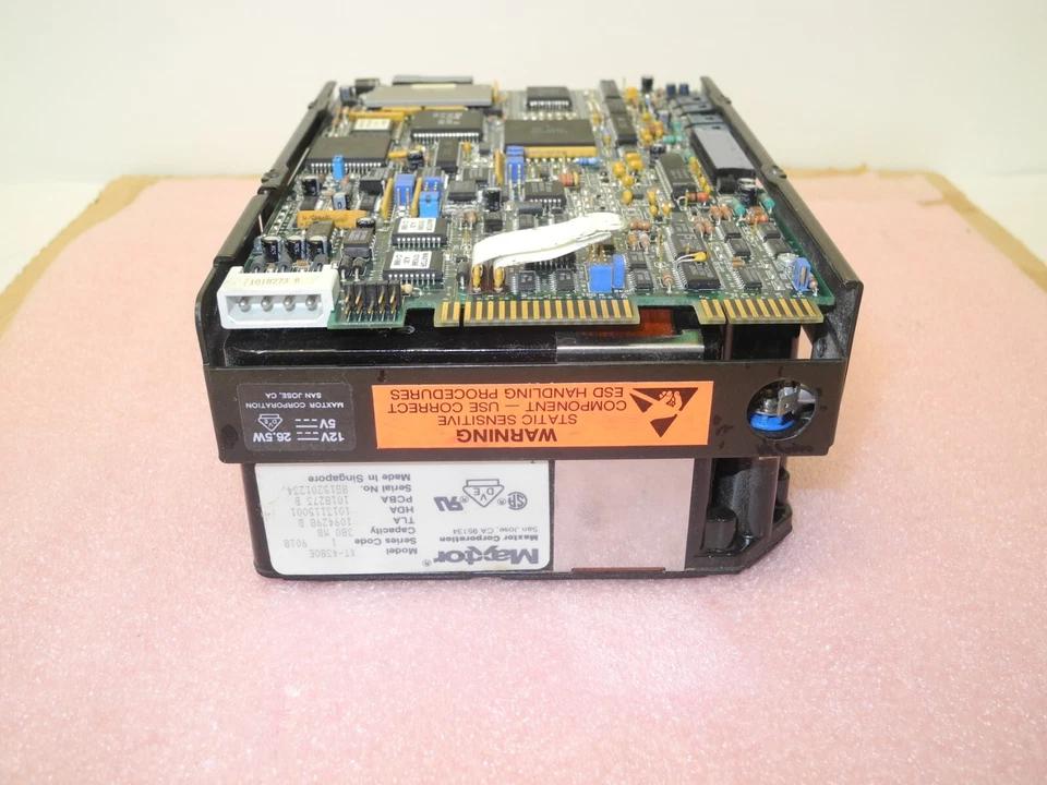 MAXTOR XT-4380E 380MB 5.25" FULL HEIGHT HARD DISK DRIVE, ESDI INTERFACE - Image 3 of 4