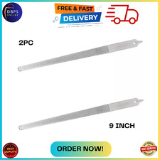 2PC 8 Diamond Dust Nail File - Stainless Steel Nail Dresser - 9 Inch