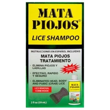 MATA PIOJOS MEDICATED LICE TREATMENT SHAMPOO, 2 FL. OZ.  Exp. 06/2027