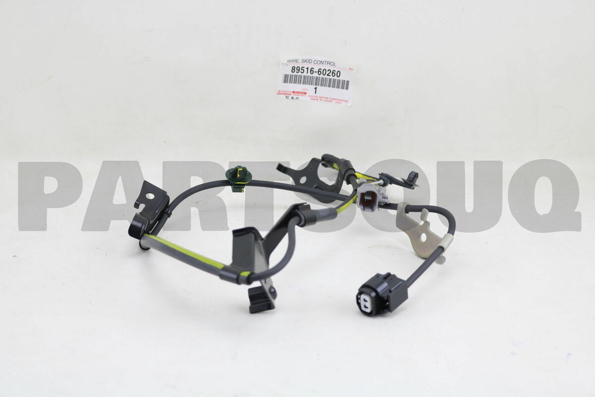 8951660260 Genuine Toyota WIRE, SKID CONTROL SENSOR 89516 8951660260 Genuine Toyota WIRE, SKID CONTROL SENSOR 89516