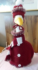 Goose Sweater Crochet, Outdoor Decor, Goose Outfit, Goose Clothes, Goose Hat, Bu