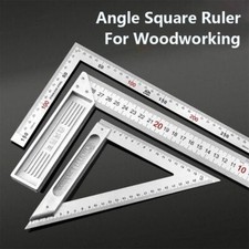 Stainless Steel Right Angle Gauge Measuring Tool Triangle Ruler  Woodworking