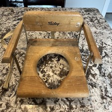 VINTAGE 1950-60S TOIDEY CHILD POTTY TRAINING WOOD CHAIR