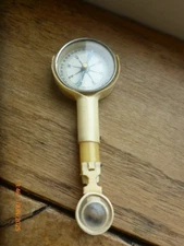 Unusual Vintage Compass and Adjustable Map Reading Magnifying Glass Lenses 