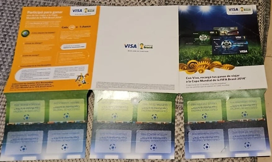 Rechargeable world cup brazil visa debit card with carpet - Image 3 of 4