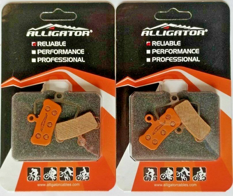 Coppia Pastiglie Freno Organiche ALLIGATOR Per SRAM Code R/RSC/Guide RE/DB8