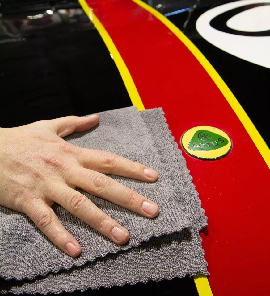 180 paños de limpieza para automóviles, borde inteligente en zigzag, sin pelusa, trapos de tela 16x16 Foto 4 de 4
