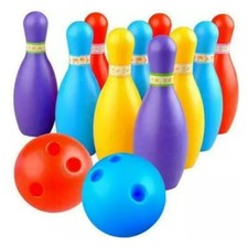 BOWLING SET GARDEN GAMES KIDS FAMILY FUN ACTIVITY TOY XMAS GIFT PLAY BALLS KIT