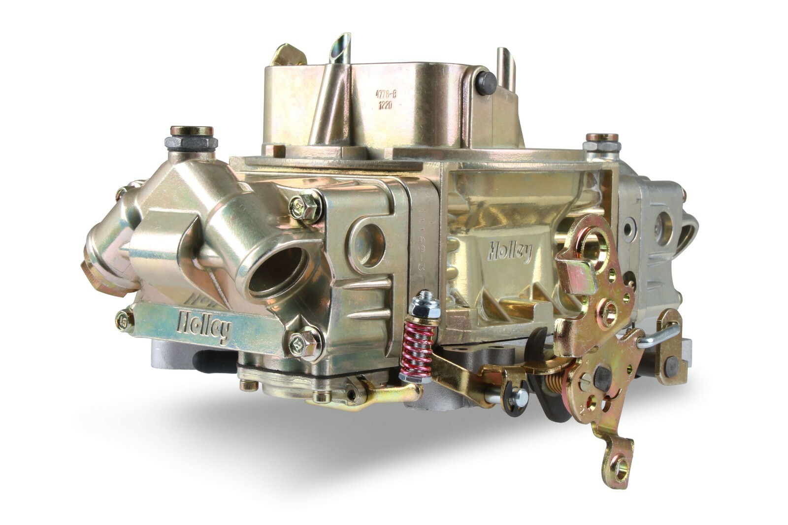 NEW HOLLEY 850 CFM DOUBLE PUMPER CARBURETOR,4150,GOLD,MANUAL CHOKE ...