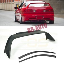 Mugen Style Rear Lid Wing Spoiler For 94-01 Acura Integra Dc2 Window Visors