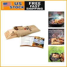 5-Pack Cedar Planks for Grilling Salmon - 100% Natural Flavor Infusion