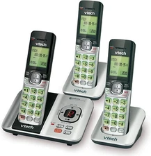 VTech DECT 6.0 Cordless Phone Answering System Caller ID Call Waiting 3 Handsets