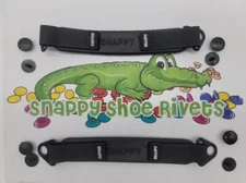 Replacement straps for Croc Snappy Sport Premium Heel Straps with 4 Rivets
