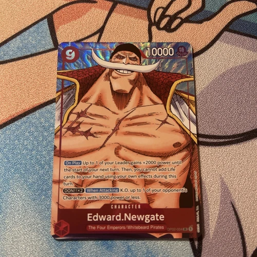 ONE PIECE Card Game- Edward.Newgate Op02-004  Alt Art English