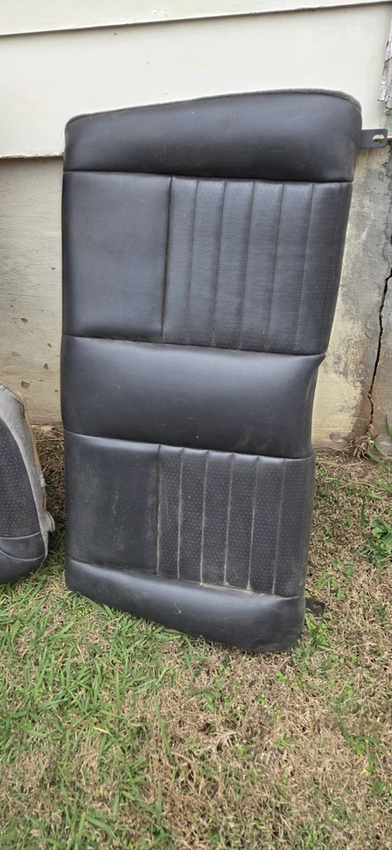 1999-2004 Mustang GT Convertible Rear Seats  Upper And Lower  Black Leather - Image 4 of 4