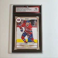 2024-25 O-Pee-Chee Glossy RC Lane Hutson Rookie KSA 10 Montreal Canadiens