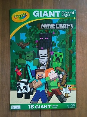Crayola Minecraft Movies Giant Jumbo 18 Coloring Pages 12  X 19  