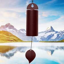 Wind Chimes for Outside Deep Tone, Large Metal Cylinder Memorial Wind Chimes Out