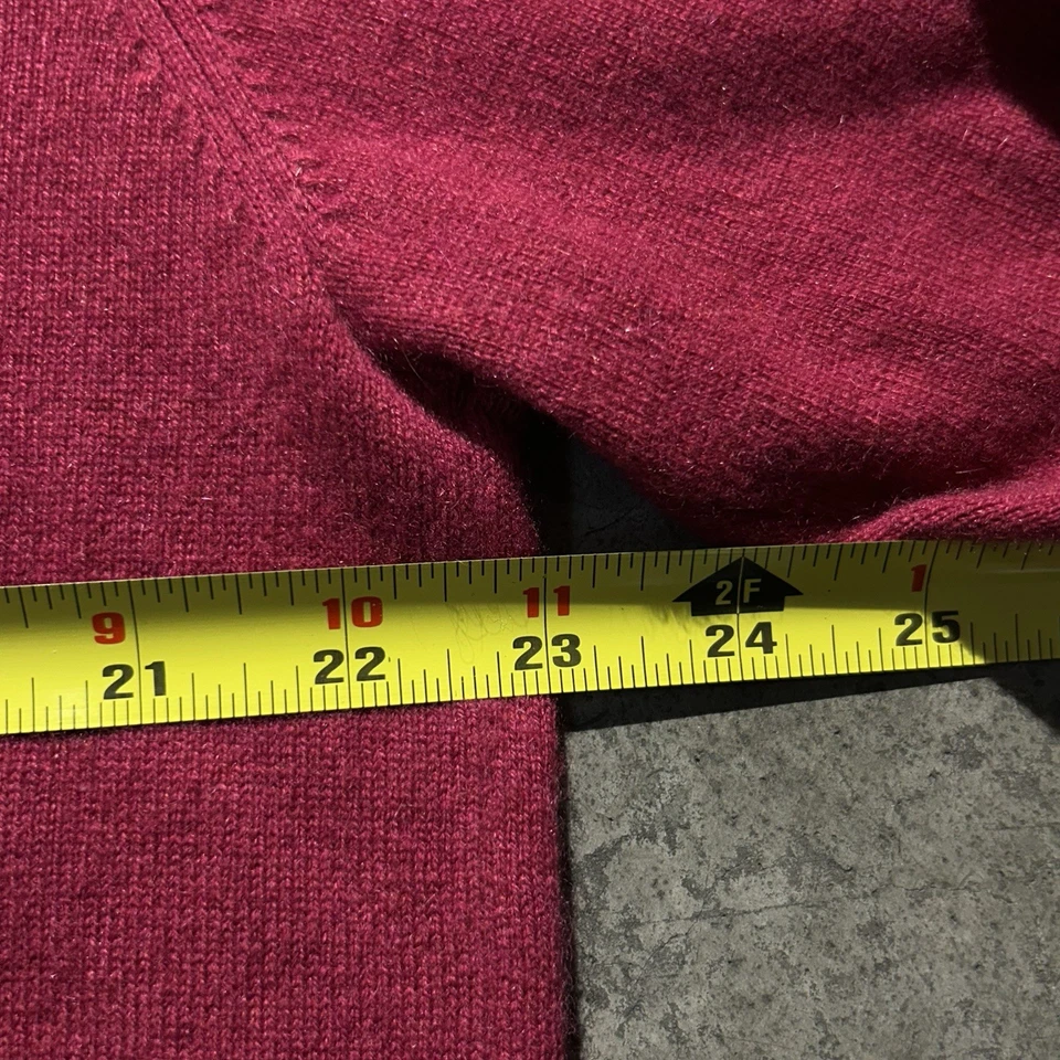 Camisa de manga larga Tasso Elba 100 % cachemir con cuello 1/4 botón para hombre talla L” Foto 4 de 4